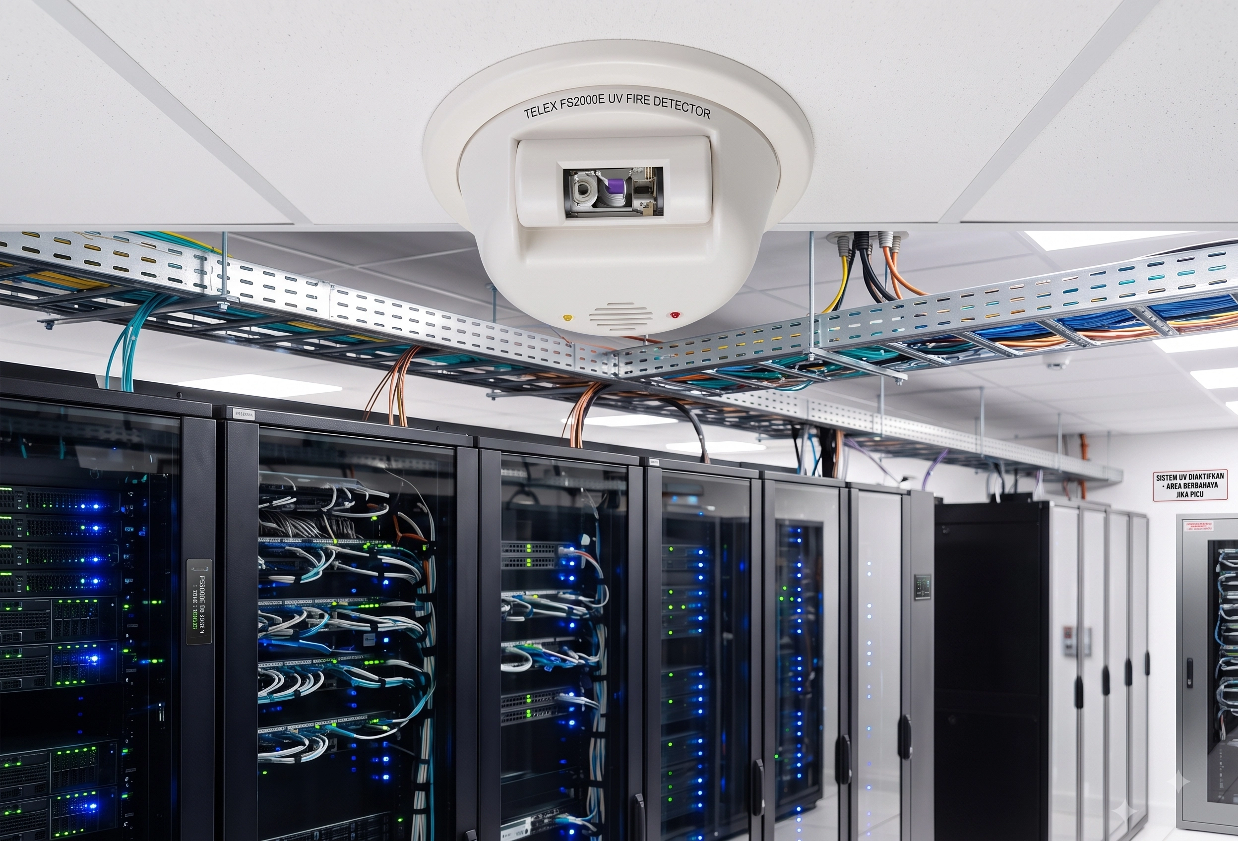 Alarm kebakaran untuk ruang server dan data center